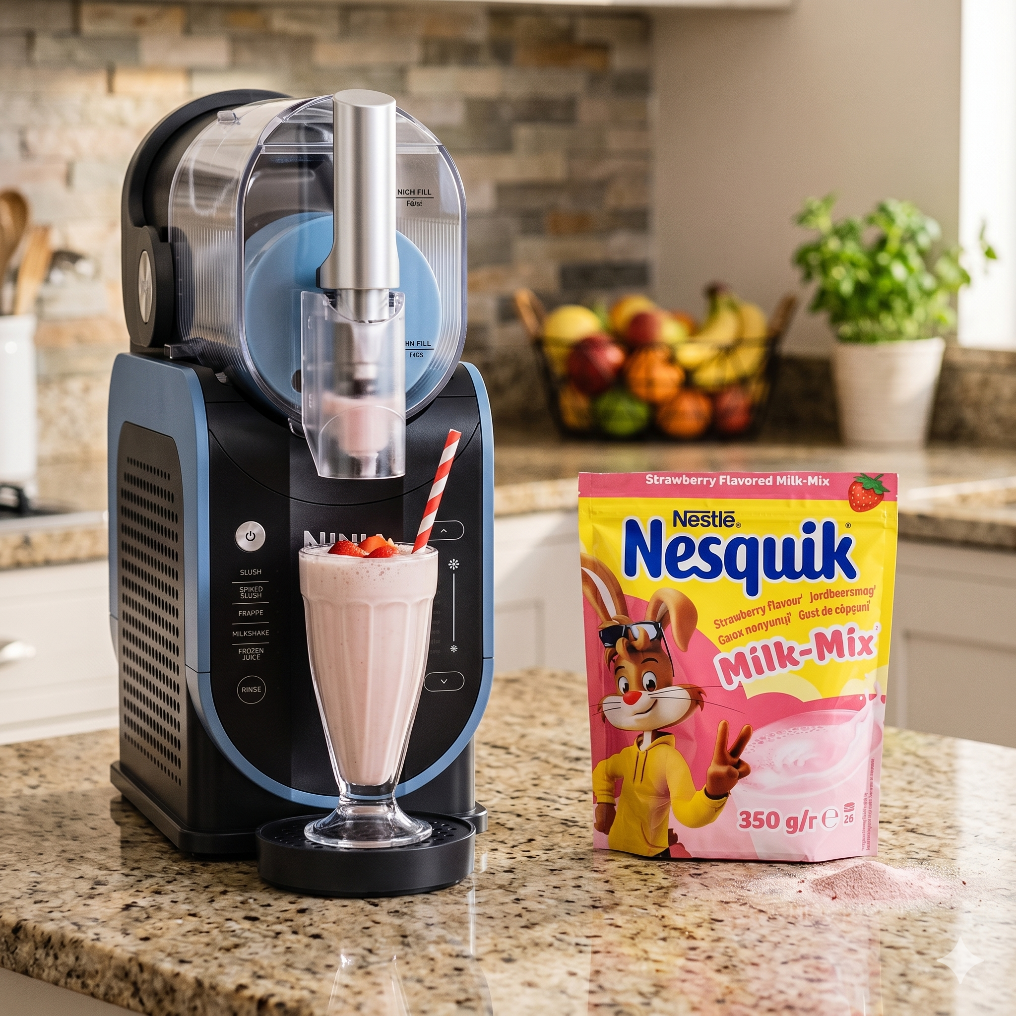 Aardbeien milkshake
